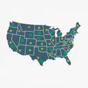 US state park coverage map